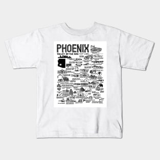 Phoenix Map Kids T-Shirt